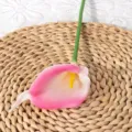 Kunstmatige PU mini calla lelie bloem voor huisdecoratie en fotografie rekwisieten. - Roze
