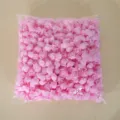 Testine di rose artificiali in schiuma rosa da 3,5 cm, ideali per decorazioni di nozze e scatole regalo. - Rosa chiaro