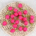 Künstliche Rosenknospen rosa Seidenblumen Köpfe für DIY Korsagen Handgelenk Blumen Zubehör - Fuchsia