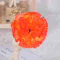 Kunstmatig enkele anjer zijden bloem voor moederdagcadeau decoratie groothandel - Zonsondergang Oranje