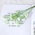 Kunstmatige gipskruid bloemen witte neppe gypsophila voor de prachtige huwelijksdecoratie - Wit