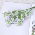 Artificial baby's breath single branch plastic fake flowers for wedding home party decor. - Light Purple