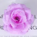 Simulation artificial rose flower head purple silk fabric wedding home party decor 8cm - Purple