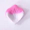 Artificial rose petals for wedding decoration, pink and white fabric flower petals. - Pink and White