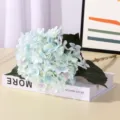 Hortensia artificiel bleu fausse fleur à 11 fourches pour décoration de fête de mariage - Bleu clair