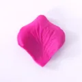 Pink artificial rose petals, non-woven fabric material, single petal variant for wedding decor. - Fuschia