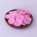 Pink artificial rose petals for wedding party decoration, simulation flower petals in bowl. - Deep Pink