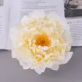 Künstliche Pfingstrosen Blüte Seidenstoff für Hochzeit Party Heim DIY Handwerk weiß - Champagner