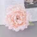 Rosa künstliche Pfingstrosenblüte für Hochzeitsdekoration, DIY Handwerk und Foto Requisiten. - Fleischrosa