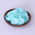 Light blue artificial rose petals variant, fabric flower decorative props for wedding party. - Teal Blue