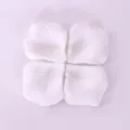 Artificial white rose petals for wedding decoration, romantic proposal party setting, 4pcs. - White