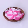 Artificial pink and white rose petals made of non-woven fabric for wedding party decoration. - Purple Red & White