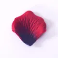 Artificial red rose petals for wedding decoration, fabric scattered flower petals for romantic party setup. - Burgundy with Black Dots