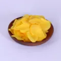 Yellow artificial rose petals for wedding party decoration, 1000 pieces non-woven fabric petals. - Yellow-Orange