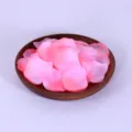 Artificial pink rose petals in wooden bowl for wedding party decor simulation flowers - Pink Gradient