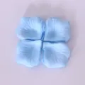 Hellblaue künstliche Rosenblüten aus Stoff für Hochzeitsfeier Dekoration und Konfetti. - Hellblau