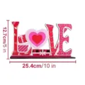 San Valentino rosa LOVE decoro vassoio a livelli matrimonio romantico cuore ornamento tavola - Modello C