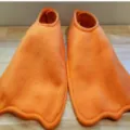 Adult orange frog feet slippers novelty funny floor socks indoor comfortable footwear. - Size 38 / Duck Webbed Shoe Covers / Orange