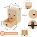 Trappola per api in legno con struttura impermeabile, maniglia e comodo cassetto estraibile. - Modello D