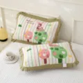 Wholesale soft breathable children's pillowcase cotton gauze lace cute pillow cover - Apple Girl