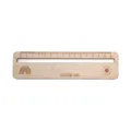 Righello in legno con incisione arcobaleno e sole regalo inizio scuola scolastico 15cm - Modello C