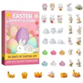 Ostern Adventskalender 24 Tage Countdown Blindbox mit süßen Harz Kaninchen Figuren - Süße Hasen-Überraschungsboxen