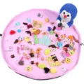 Extra large waterproof toy storage bag portable beach play mat organizer for kids toys - Large Diameter 1.5m / Pink