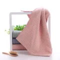 Striped Gauze Face Towel Pink Soft Cotton Breathable Daily Washcloth Bath Accessory - 35*75cm / Zebra Stripes Pink