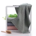 Striped cotton gauze face towel, breathable and absorbent daily washcloth for adults. - 35*75cm / Zebra Stripes Green