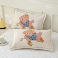 Soft cotton gauze cute cartoon children pillowcase breathable student dorm pillow covers - Yaya Dog