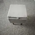 Beige velvet split pet stool and stairs 2-in-1 for cats dogs climbing up sofa bed ramp. - Regular Ramp Type / Gray