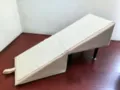 Split 2-in-1 Pet Ramp and Stairs, Beige Fabric, Non-Slip Climbing Mat for Small Dogs and Cats - Upgraded Ramp Type / Khaki