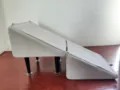 Split 2-in-1 pet ramp and stairs for small dogs and cats, easy bed and sofa access. - Upgraded Ramp Type / Gray