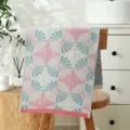 Japanischer Stil Baumwoll vier Lagen Gaze Gesichtstuch weich saugfähig Haushalts Handtuch - Handtuch Löwenzahn Rosa