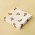 Couverture d'emmaillotage en gaze pour bébé avec motif d'ours, serviette de bain. - Tête d'ours