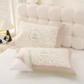 Cute floral pumpkin pattern pillow towel soft cotton breathable household bedding pillow cover case - Pumpkin Green