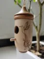 Wooden hanging hummingbird house miniature bird nest garden outdoor yard decor bird feeder - E-Beech Wood