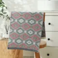 Japanisches Baumwoll-Vierlagen-Gaze-Gesichtstuch, weich und saugfähig für den täglichen Haushalt. - Graue Handtücher mit Kirschblüten