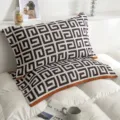 Comfortable cotton geometric pattern pillowcase breathable soft home bedding pillow cover - G-Plaid