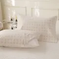 Housse de coussin en coton et lin style nordique avec des pois pour le lit option 01 - 52x75cm Pièce Unique / Point
