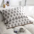 Cotton breathable four-layer gauze pillowcase soft comfortable single double bed pillow cover - G-Pattern