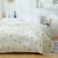 Couverture d'été légère en double gaze avec imprimé avocat et banane mignon, jeté de lit doux. - Avocat / 120*150