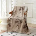 Toalla de baño de gasa de algodón de cuatro capas con estampado de bambú. 80x160cm - Continuidad del bambú