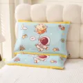 Children's cartoon cotton gauze pillowcase, thickened soft breathable space astronaut pillow cover - Single Piece / Astronaut