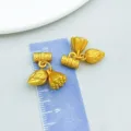 Antiekgouden matte lotusvrucht en knop hanger voor DIY sieraden maken hobby - Drieweg Lotusbloem Hanger (22790)