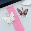 Dark gothic butterfly sword enamel charm for DIY jewelry making with size reference - 1 Piece (30*30mm)