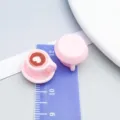 Miniature pink resin coffee cup charm for DIY jewelry handmade crafts and pendants. - Pink 3D Coffee Cup with Heart Latte Art (23955)