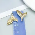 Golden mermaid tail charm with small white pearls for DIY jewelry making accessories - Pendant Only (Without Chain) / 18*18mm / Gold