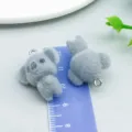 Cute grey flocked koala resin animal charm for DIY handmade jewelry making accessories - Koala (27482) / 1 Piece/Pack (26*21*14mm) / Gray