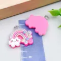 Cute rose red cartoon resin rainbow and cloud charms for DIY handmade jewelry crafts - Star Rainbow (24563)